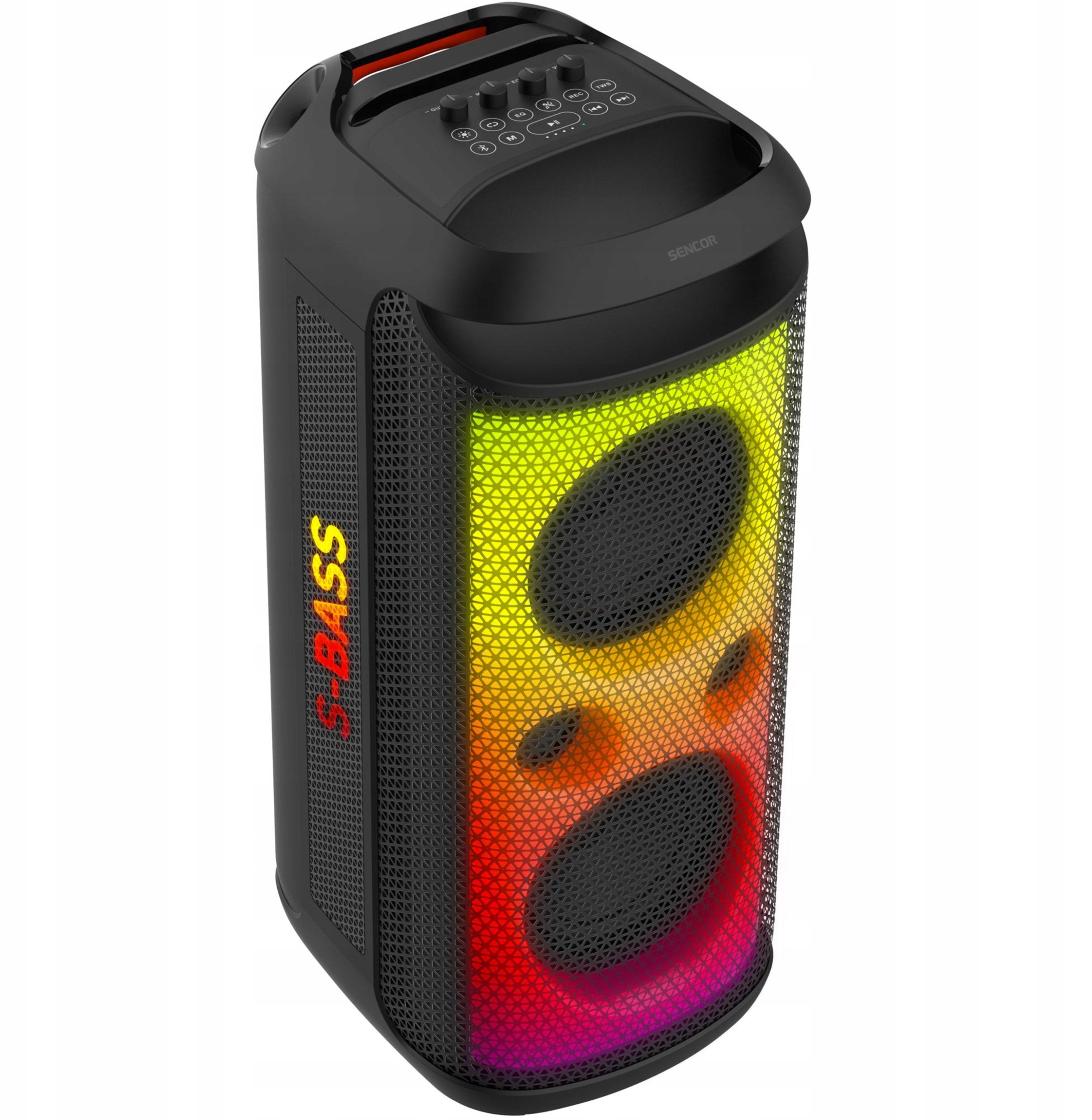 Kutë altoparlanti Bluetooth Sencor Partybox, 250W, karaoke, e zezë