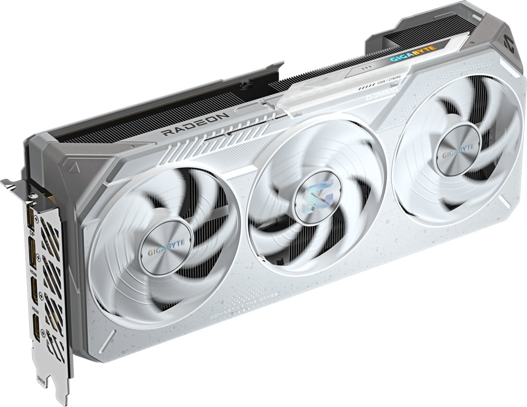 Kartë grafike Gigabyte Radeon RX 9070 XT Gaming OC ICE, 16GB GDDR6, RGB