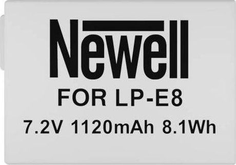 Bateri e rikarikueshme Newell LP-E8, 1120mAh, për Canon DSLR