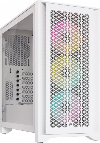 Kasë Corsair iCue 4000D RGB Airflow (CC-9011241-WW), e bardhë