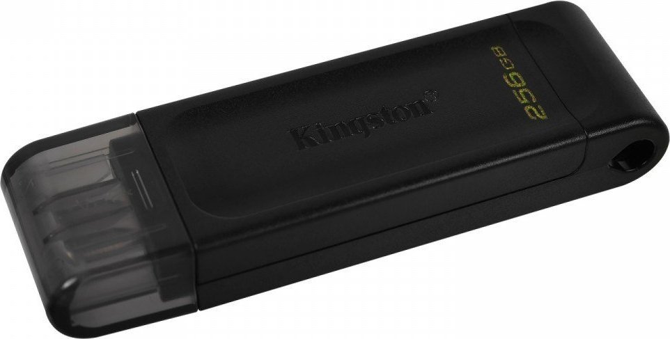 USB C Kingston DT70, 256GB, e zezë