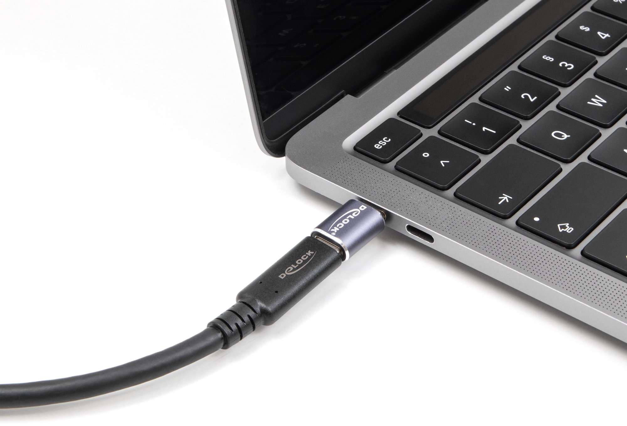 Adapter USB Delock USB-C, 40 Gbps, 8K 60 Hz, gri