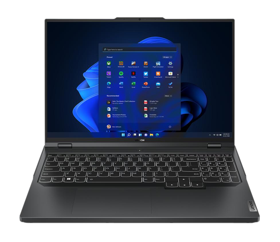 Laptop Lenovo Legion Pro 5, 16", AMD Ryzen 7 7745HX, 16 GB RAM, 512 GB SSD, NVIDIA GeForce RTX 4060, i hirtë