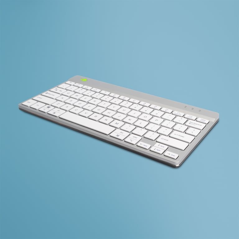 Tastierë R-Go Tools R-Go Compact Break, ergonomike, kompakte, e bardhë