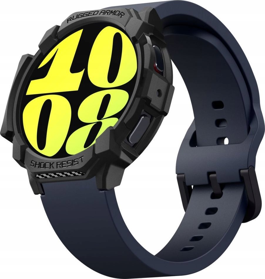 Mbulesë mbrojtëse Spigen Rugged Armor për Galaxy Watch7 44mm, matte, e zezë