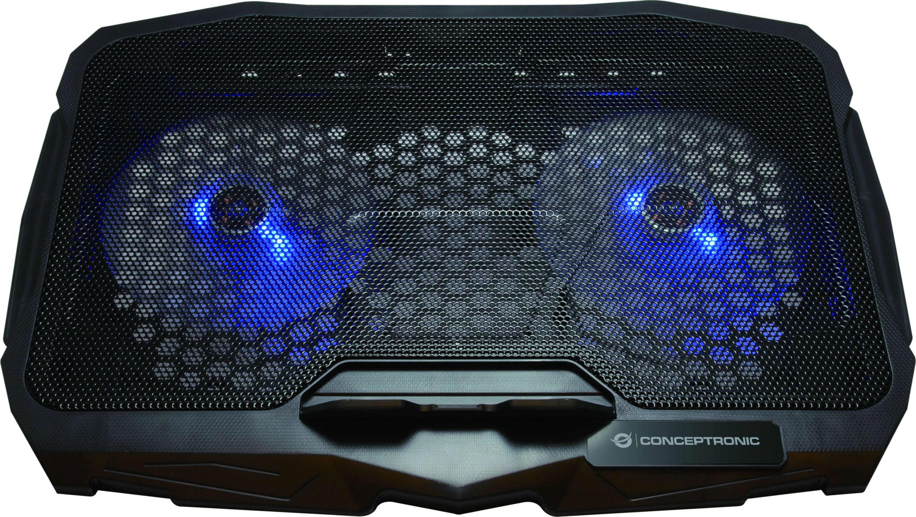 Qëndrim ftohës për laptop Conceptronic THANA07B, 2 ventilatorë, USB, i zi