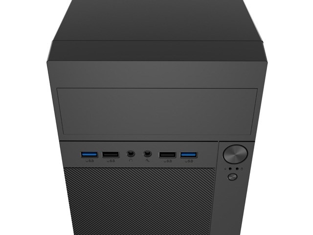 Kutia kompjuterike Natec Helix NPC-2038, microATX, micro tower, e zezë