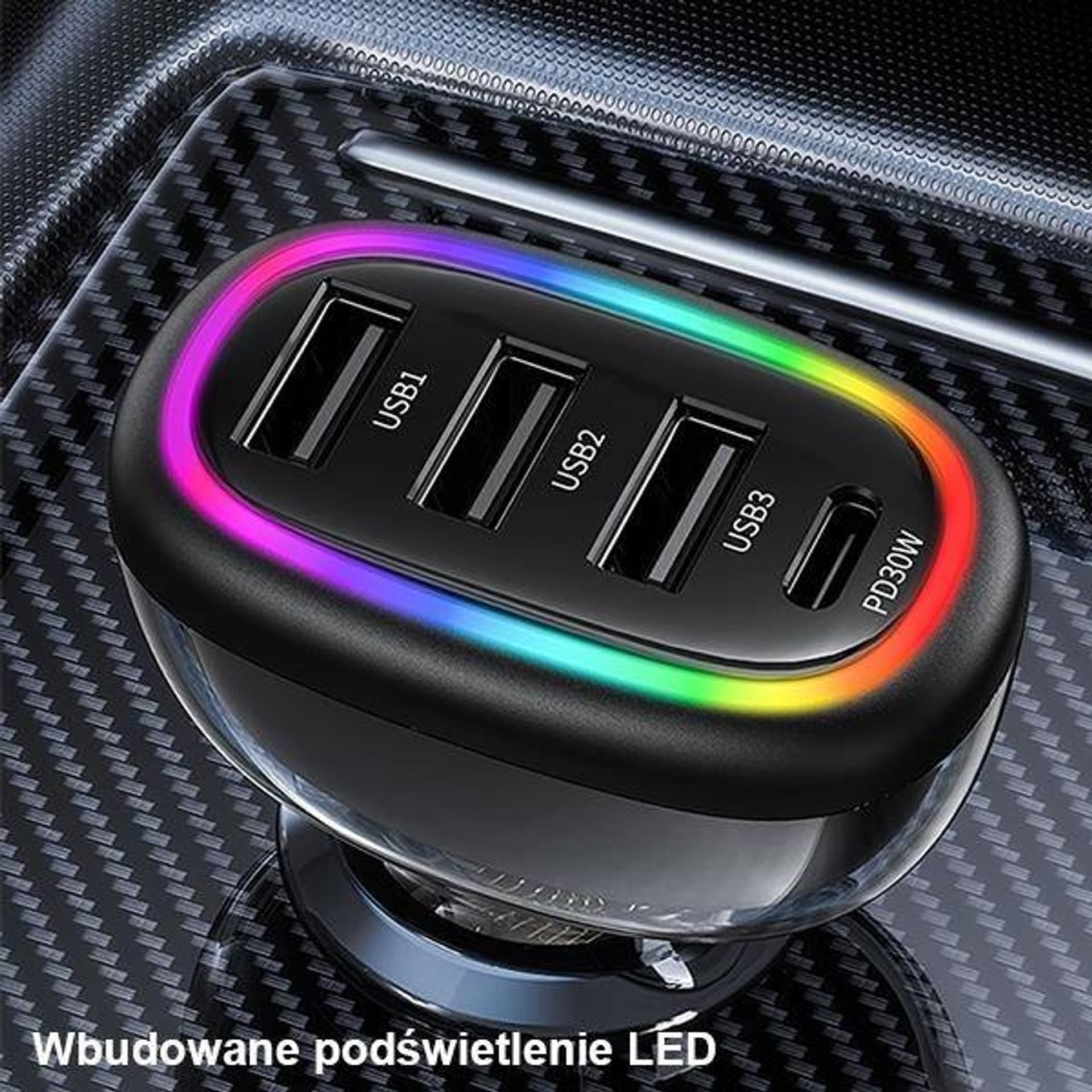 Karikues makinë Usams US CC170, 1x USB C 3x USB A, 48W PD, i zi