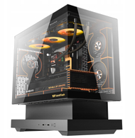 Kuti kompjuteri Darkflash F1, Midi Tower, 6 ventilatorë ARGB, e zezë