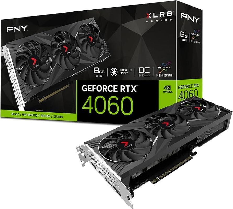 Kartelë grafike PNY GeForce RTX 4060 XLR8 Gaming Verto Epic-X RGB OC 8GB GDDR6