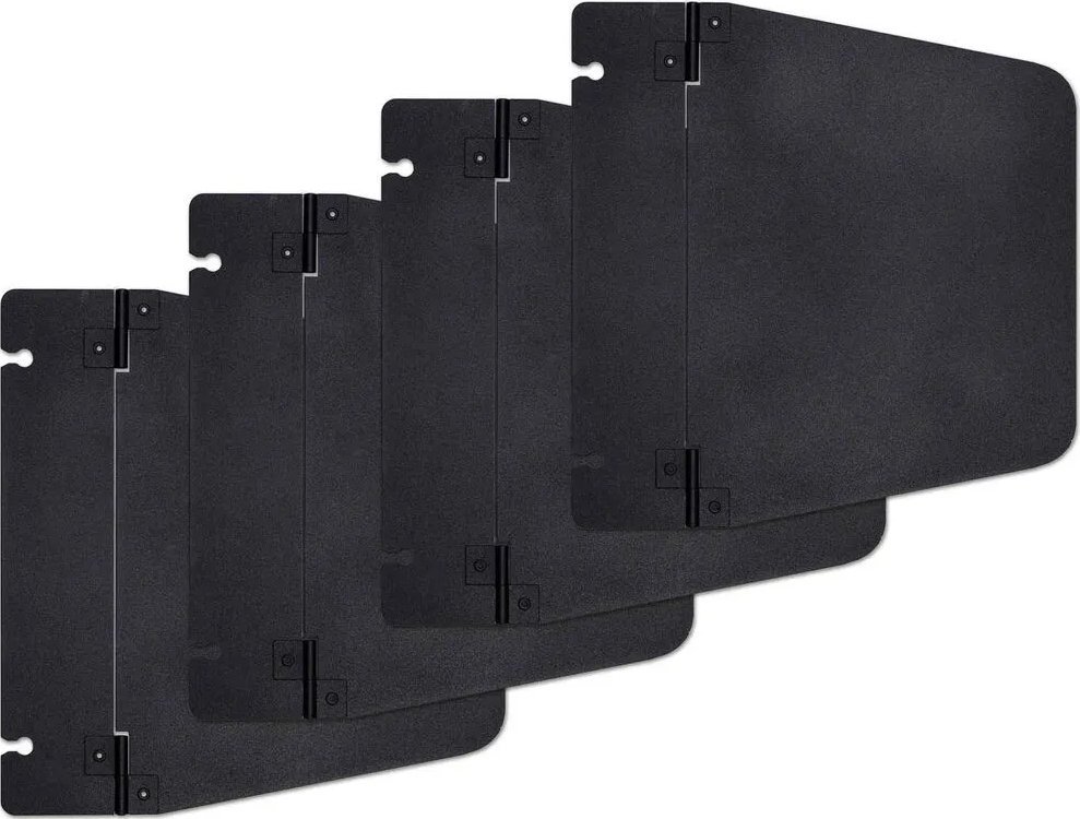 Set barn door për blic fotografic Elinchrom 21cm, 4 krahë rregullues, i zi