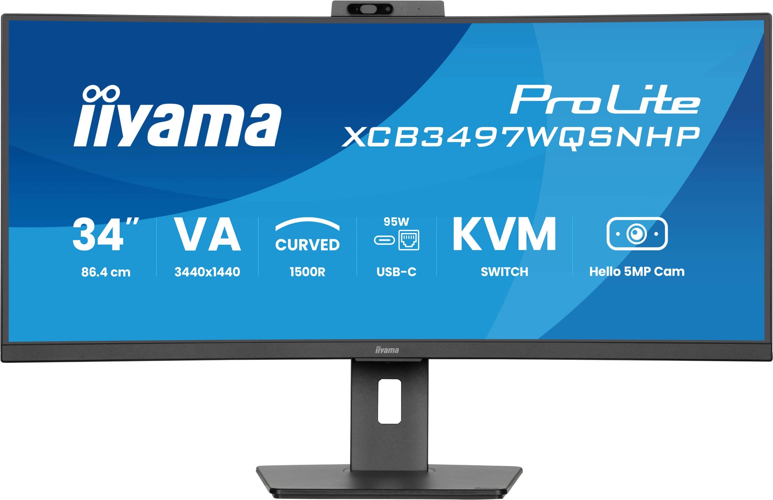 Monitor iiyama ProLite XCB3497WQSNPH B1, 34", UltraWide Quad HD, i zi