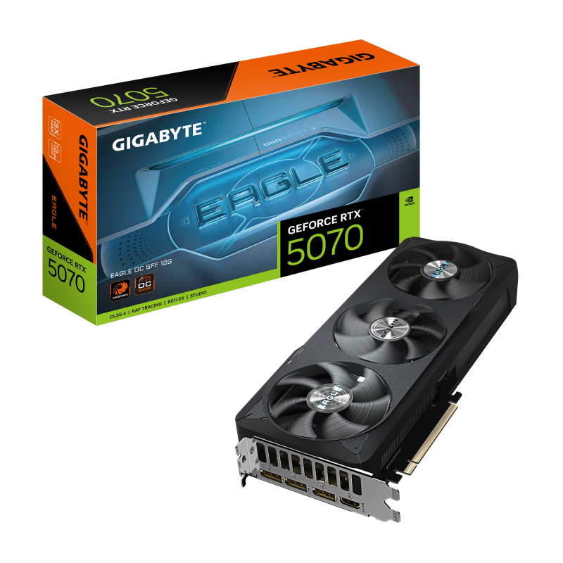 Karta grafike GIGABYTE GeForce RTX 5070 EAGLE OC SFF 12G, 12GB GDDR7, PCI-E 5.0