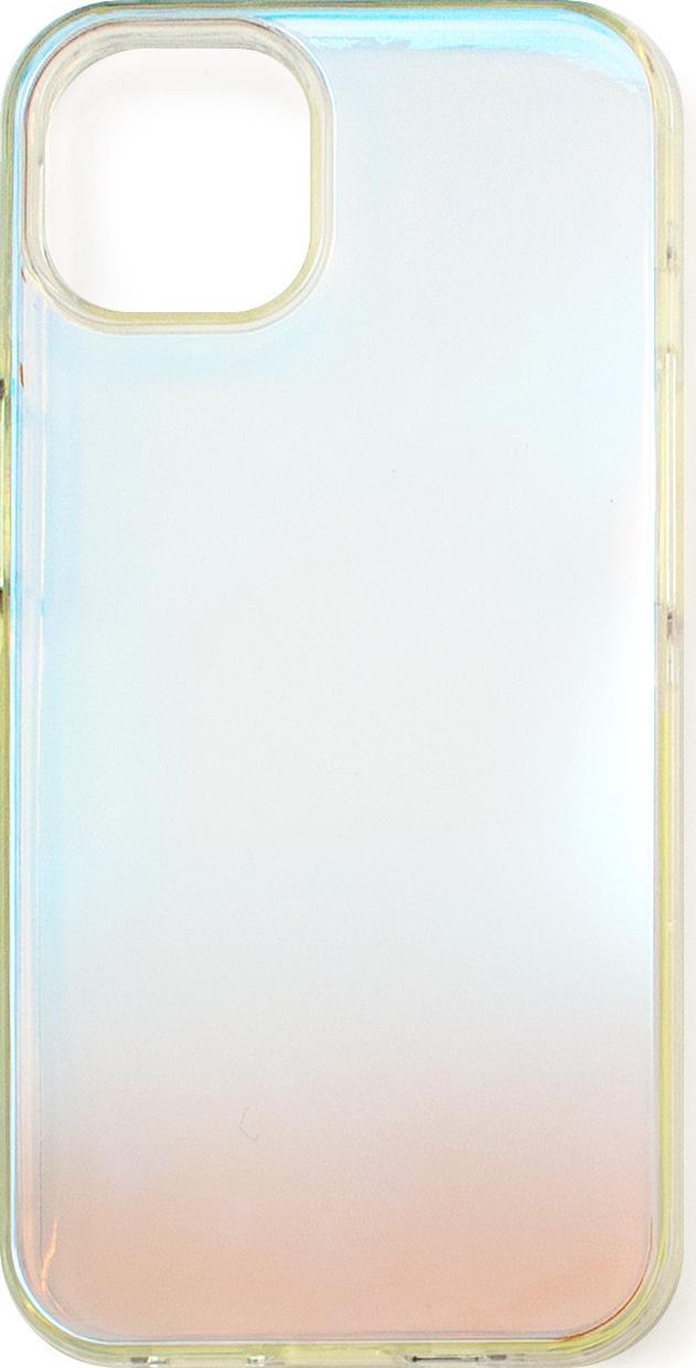 Këllëf telefoni Hurtel Aurora për iPhone 13, xhel transparent, efekt iridescent, blu