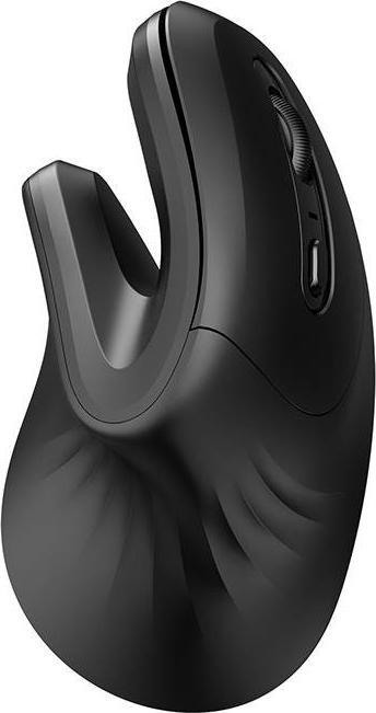Maus pa tela DAREU, Bluetooth 2.4G, ergonomik vertikal, me klikim të qetë, i zi