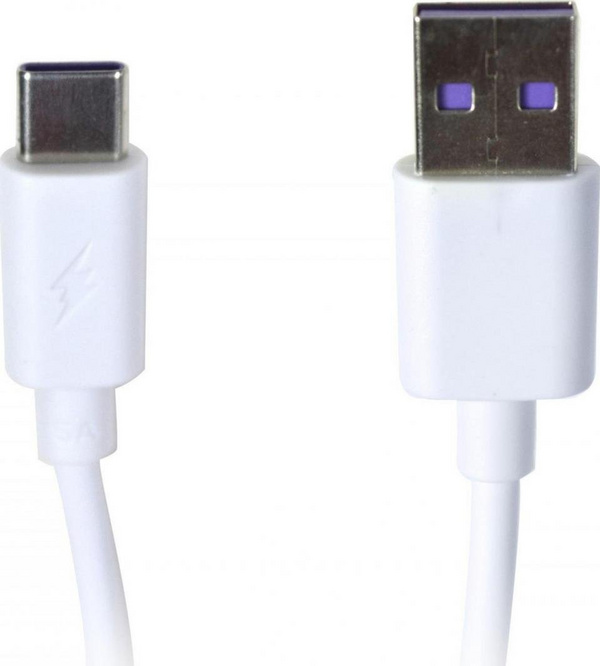 Kabllo USB C Vakoss TC U539, 60W 5A, 1m, e bardhë