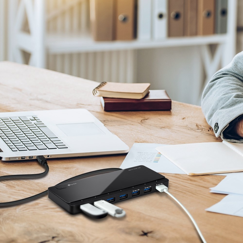 Hub USB TP-Link UH700, 7 porta, USB 3.0, i zi