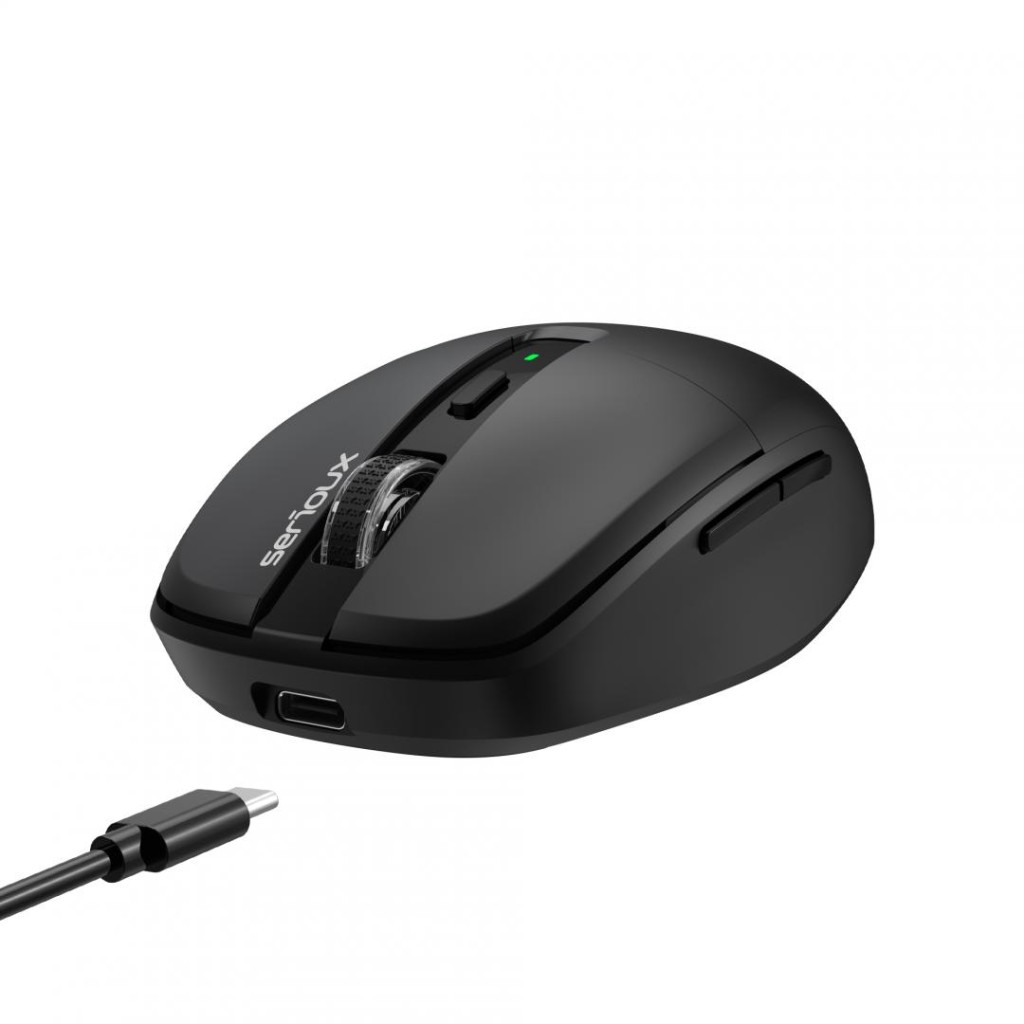 Mouse wireless SERIOUS SRXM AFL225, Bluetooth 2.4G, DPI 1600, i zi
