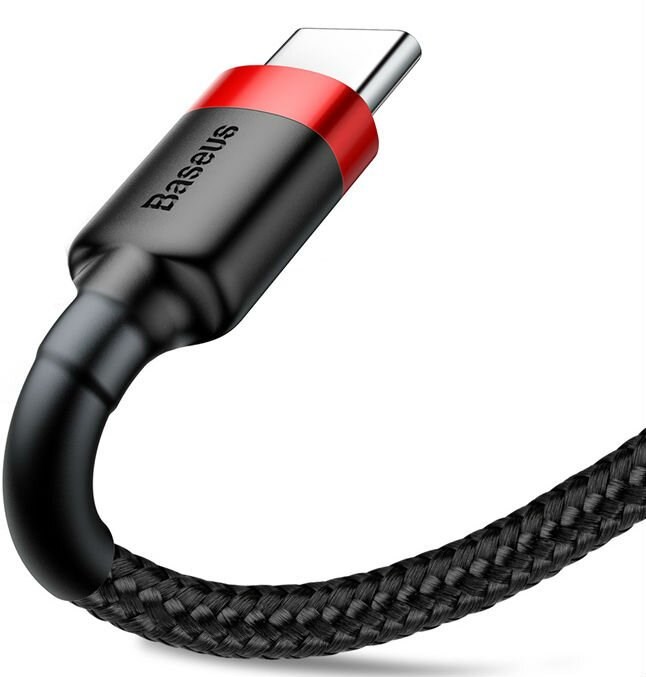 Kabllo Baseus, USB A / USB C, 2 m, e zezë