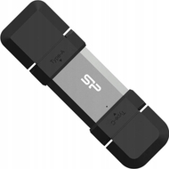 USB Silicon Power Mobile C51, 128GB, USB 3.2 me USB A dhe Type C, argjendtë