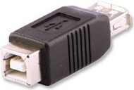 Adapter USB Lindy 71228, USB A në USB B, i zi