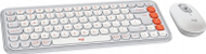 Set tastiere dhe miu Logitech POP Icon, Bluetooth, shumëplatformësh, e bardhë dhe portokalli