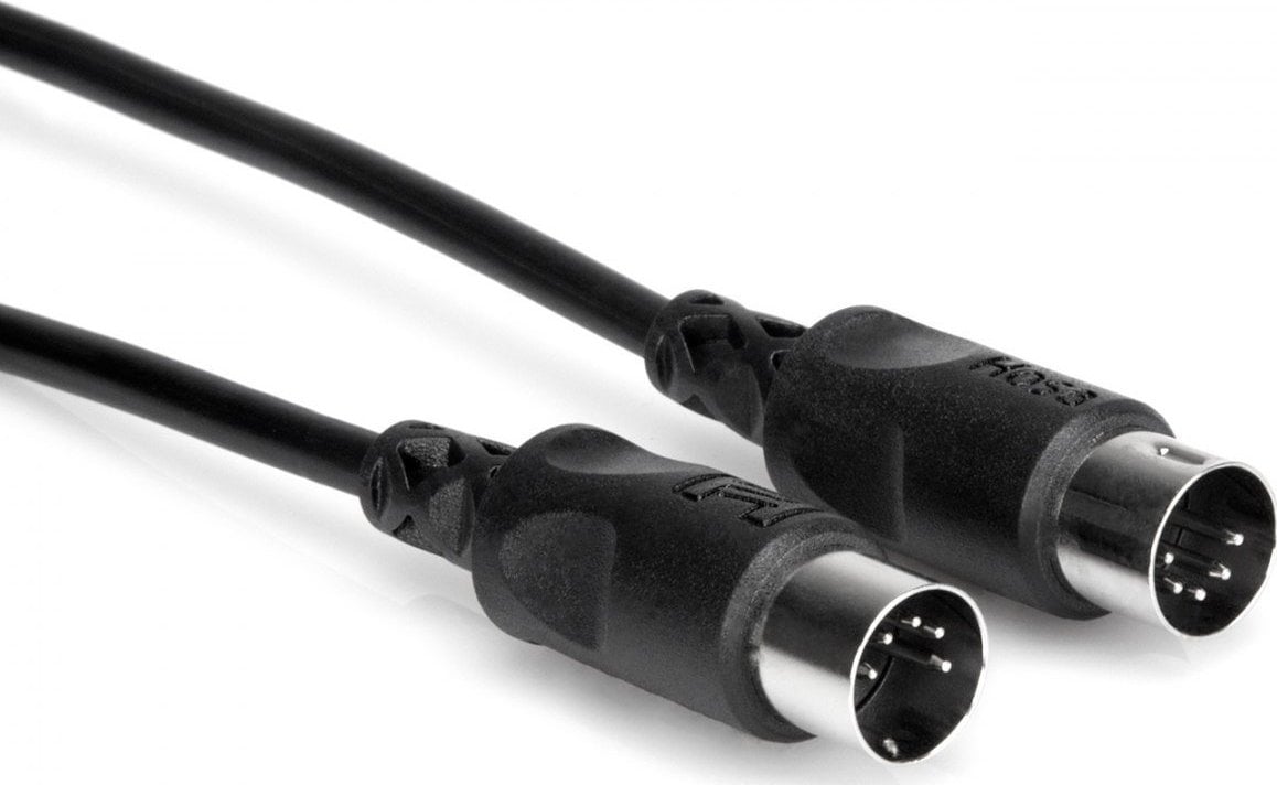 Kabllo MIDI Hosa MID-301BK, 5-pin DIN në 5-pin DIN, 30 cm, e zezë