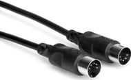 Kabllo MIDI Hosa MID-301BK, 5-pin DIN në 5-pin DIN, 30 cm, e zezë