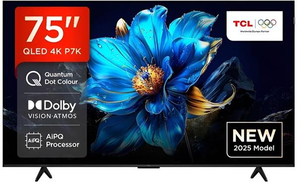 TelevizoR TCL 75P7K, 75", 4K Ultra HD, i zi