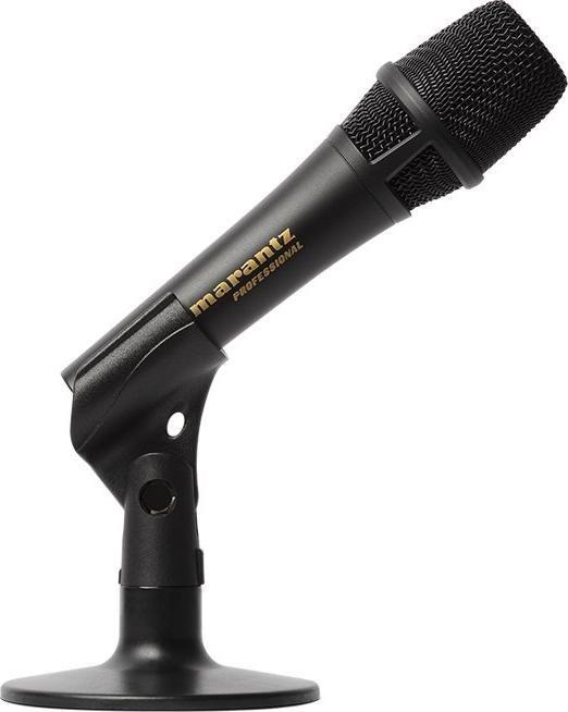 Mikrofon kondensator Marantz Professional M4U, USB, me dalje për kufje, i zi