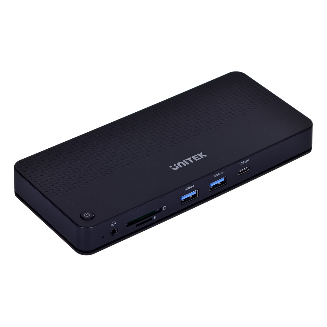 Stacion lidhës UNITEK D1079A, USB me kabllo, i zi