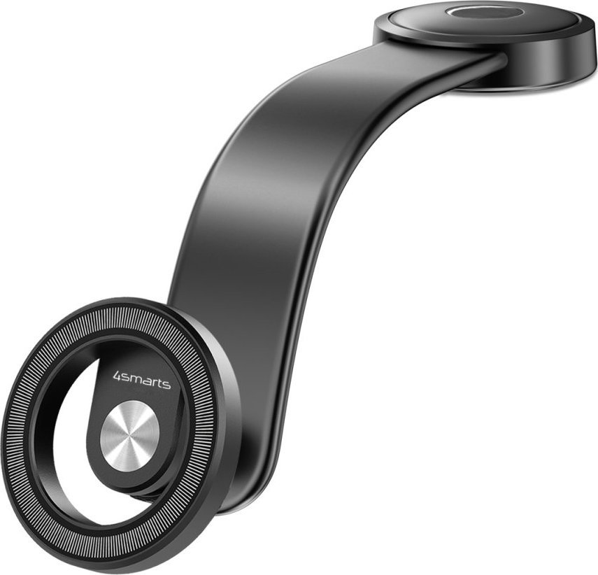 Mbajtëse magnetike për veturë 4smarts Car Holder Magnet Flex, për telefon MagSafe, e zezë