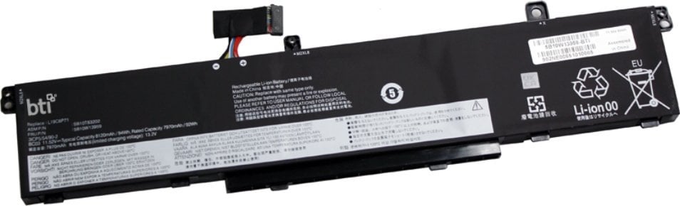 Bateri laptopi BTI, 11.55V, 7960mAh, 6 qeliza