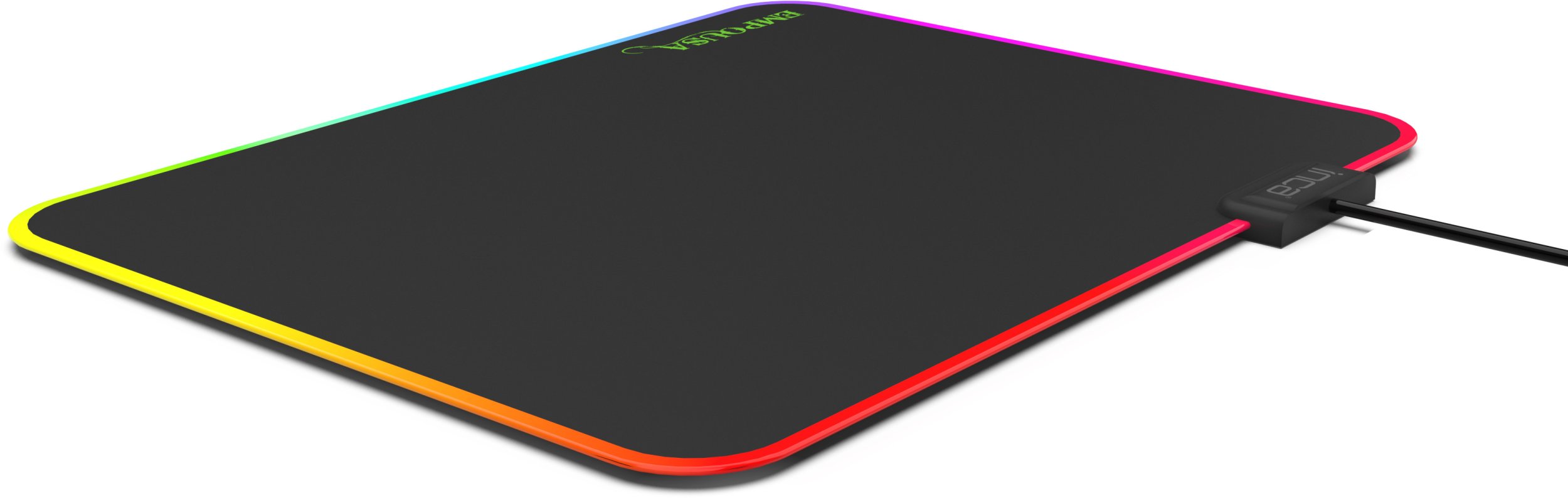 Mousepad gaming Inca IMP-024 RGB, 320x270x3 mm, 7 LED, i zi