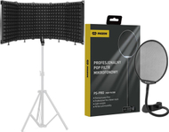 Kabinë akustike me filtër mikrofoni Mozos MSHIELD CABIN ECO PS PRO, EVA, palosëse, e zezë