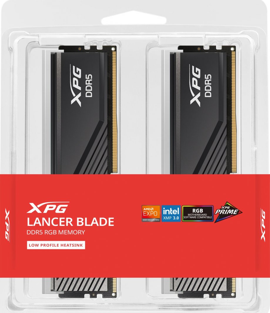 Memorie ADATA XPG Lancer Blade RGB, DDR5, 32 GB, 6000 MHz, CL30, AX5U6000C3016G-DTLABRBK