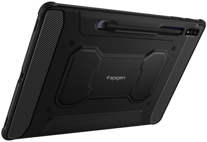 Mbrojtëse Spigen Rugged Armor për Samsung Galaxy Tab S7+, e zezë