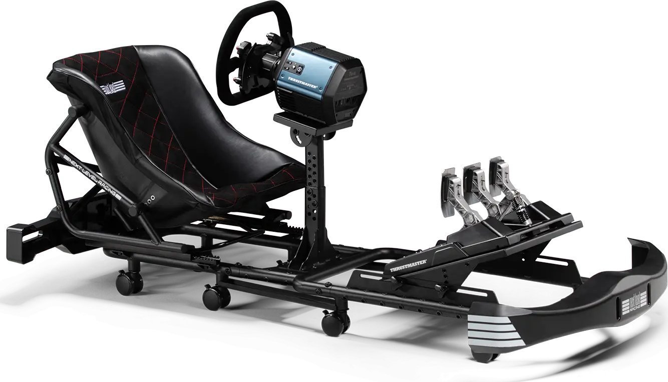 Kokpit simulimi Uni Next Level Racing Go Kart Simulator Cockpit Plus, sedilje e rregullueshme, kornizë e fortë, i zi