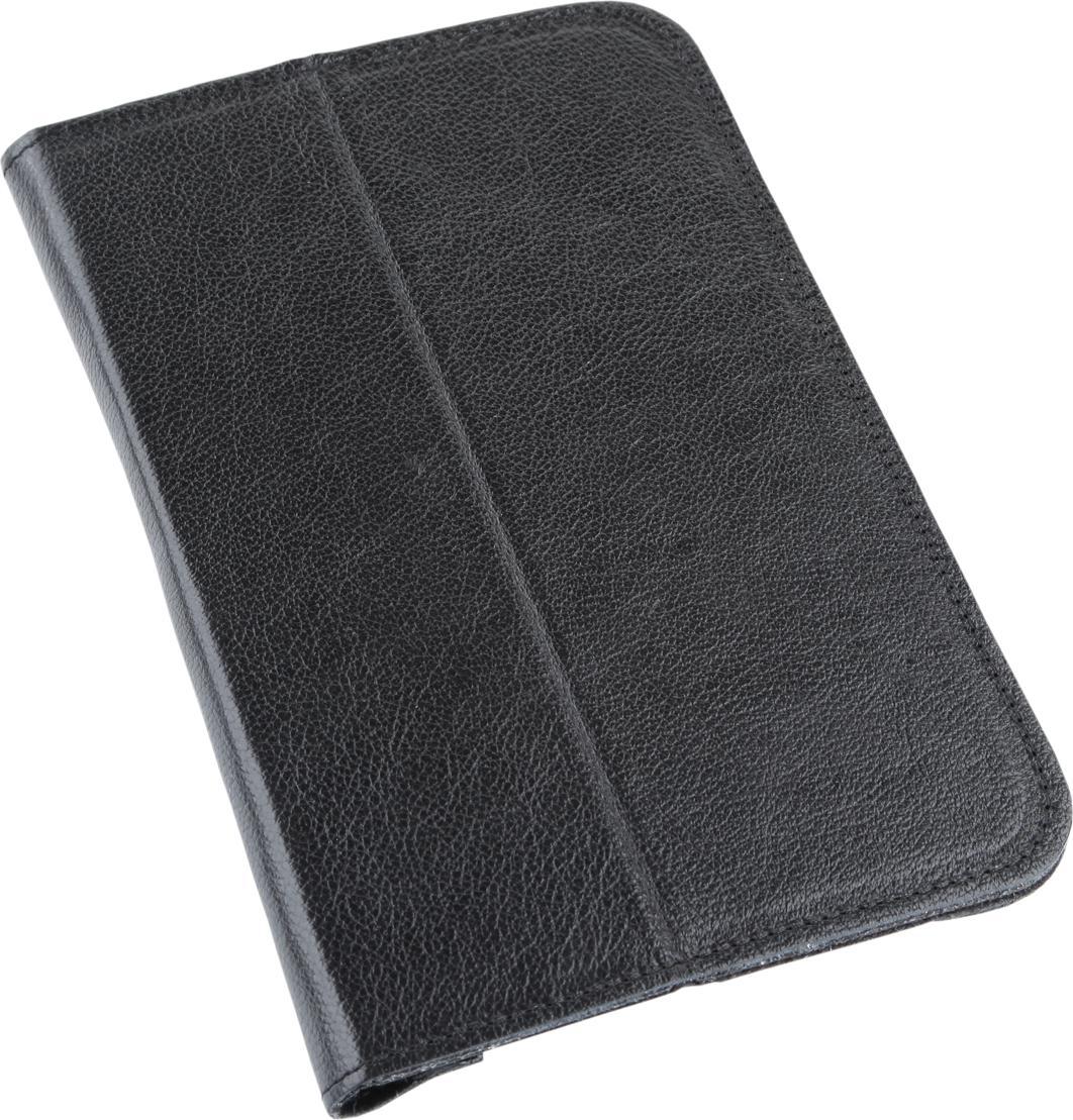 Mbulesë tablet Quer Case për Samsung Galaxy Tab P3100, lëkurë natyrale, e zezë