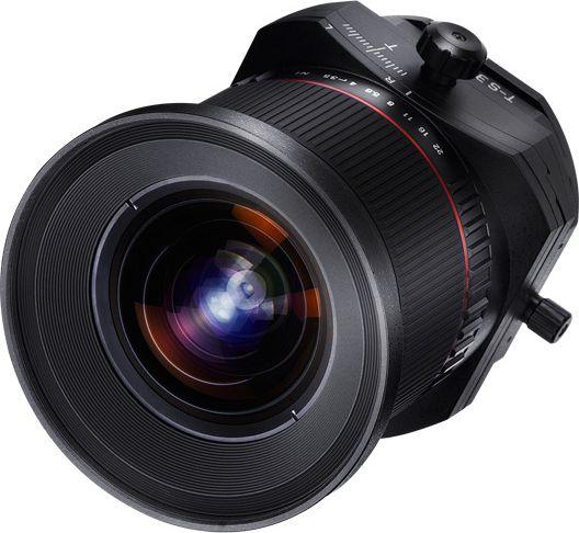 Objektiv fotografik Samyang T-S 24mm f/3.5 për Sony E, manual, i zi