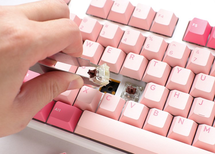 Тастатура Ducky One 3 Gossamer TKL, Cherry MX Red, RGB, розова