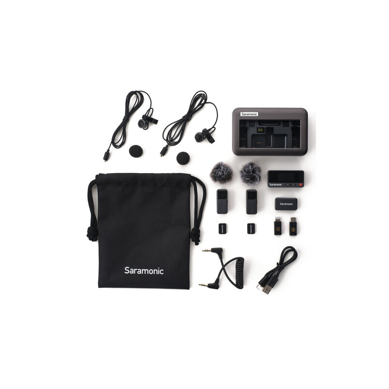 Sistem mikrofon pa tela Saramonic Air 2-Person me Lavmic Air-02