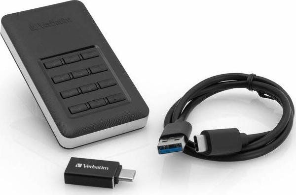 SSD portabël Verbatim Store n Go Keypad, 256GB, USB 3.1 USB C, gri 4