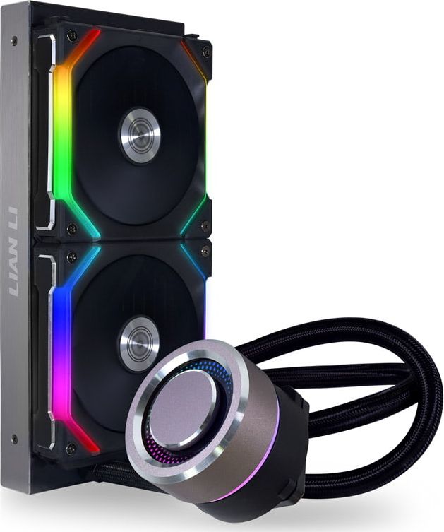 Ftohës uji për procesor Lian Li Galahad 240 SL V2, radiator 240mm, ARGB, i zi