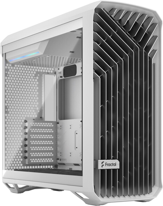 Kasë kompjuteri Fractal Design Torrent White TG Clear Tint