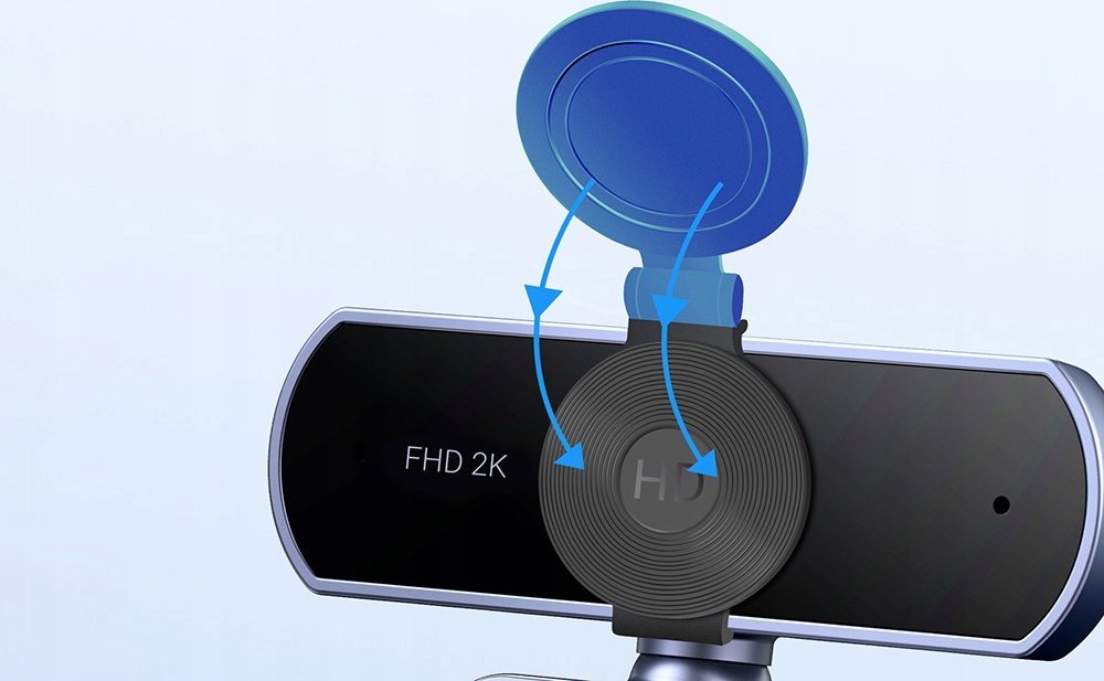 Kamerë web Ugreen, 2K Ultra HD, 4MP, 360°, me mikrofon të dyfishtë, set 2 copë