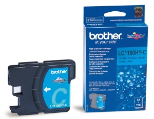 Ngjyrë për printer Brother LC-1100HYC, 750 faqe, 10,1 ml, e kaltër