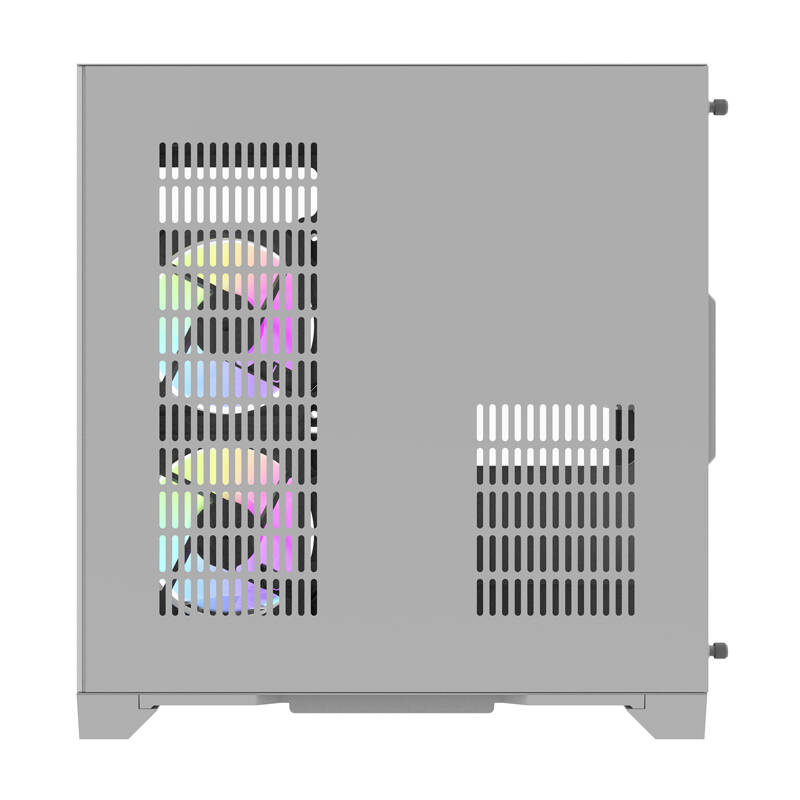 Kuti kompjuteri Darflash FT350, 5 ventilatorë ARGB, xham i temperuar, e bardhë