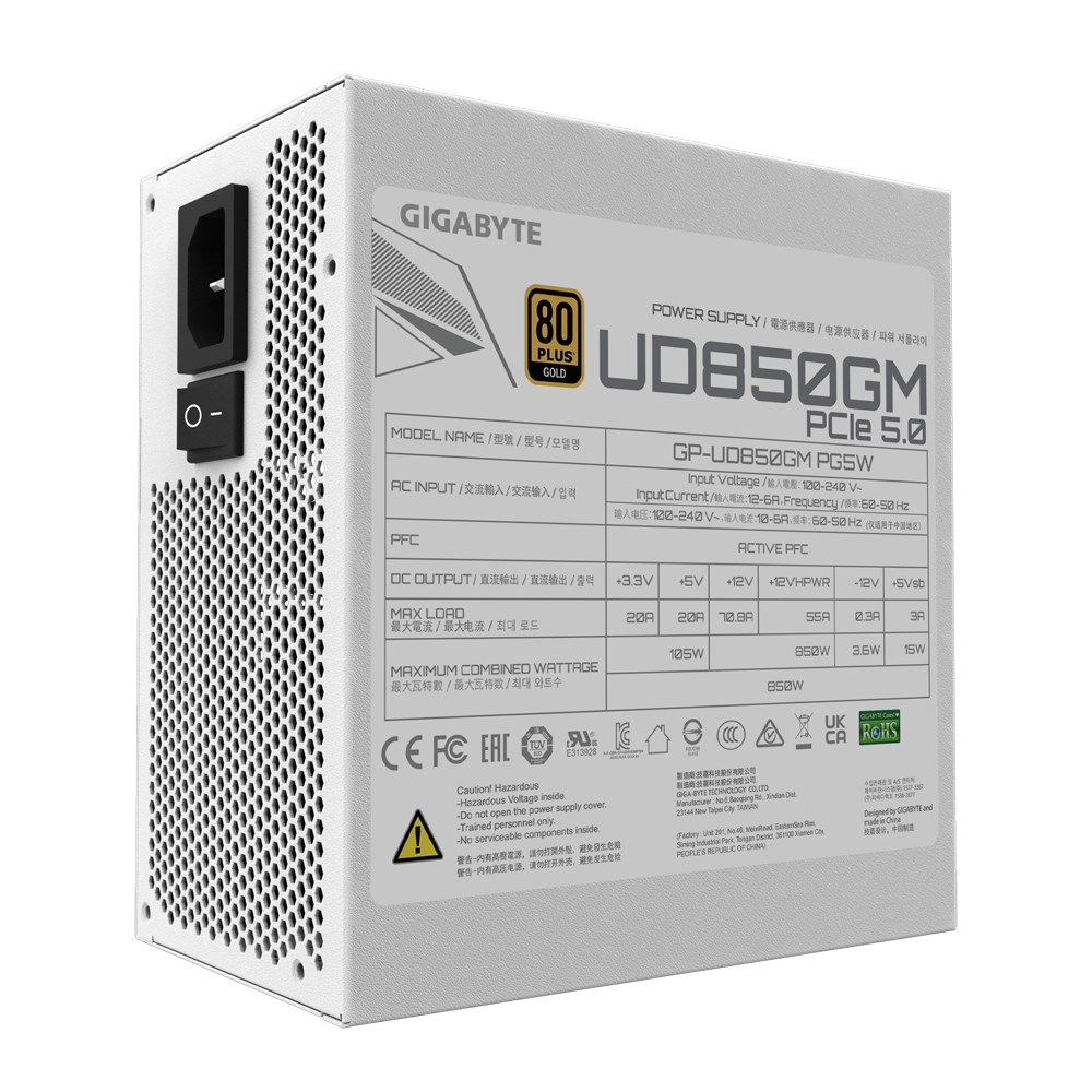 Burim energjie Gigabyte, 20+4 pin ATX, 850 W