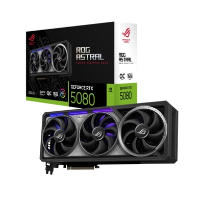 Kartë grafike ASUS ROG Astral RTX 5080 O16G Gaming, 16GB GDDR7, PCIe, e zezë